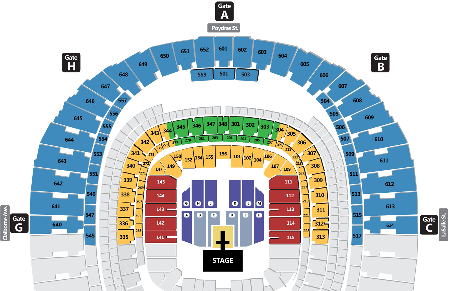 Seating Chart For Bayou Country Superfest