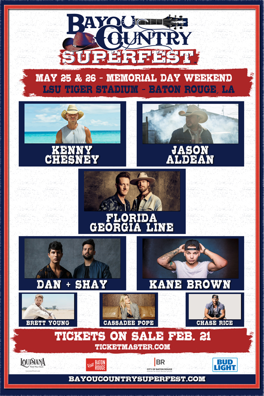 Bayou Country Superfest Seating Chart 2016